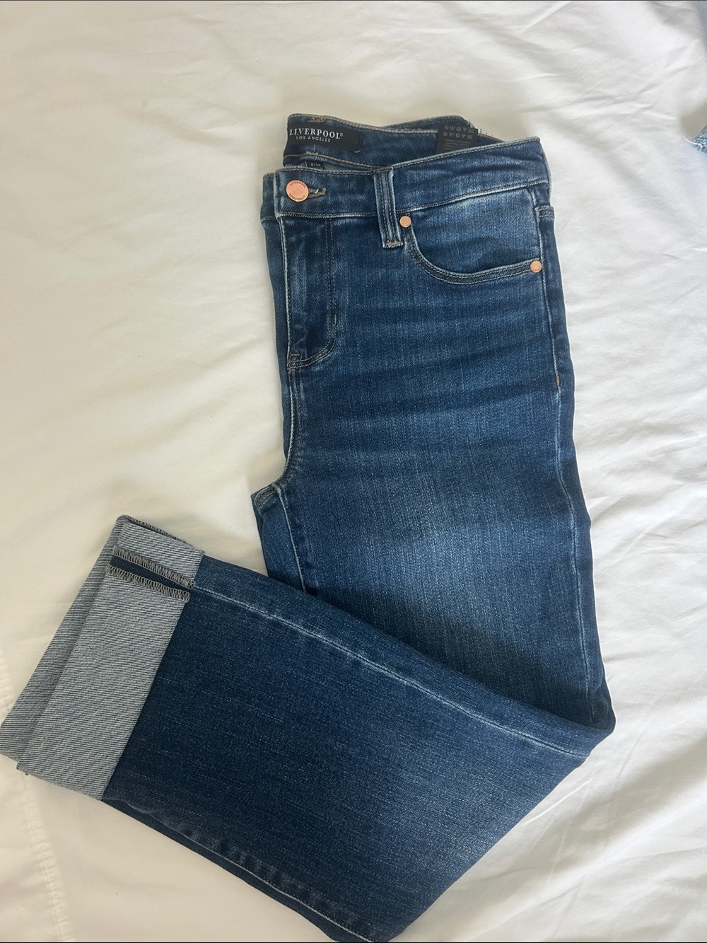 LIVERPOOL Los Angeles Charlie Eco Crop Skinny Jeans